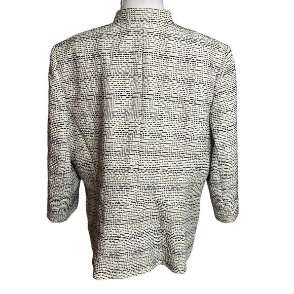 Lafayette 148 Tweed Pattern Evening Jacket neutral Sz 18 - Picture 2 of 5